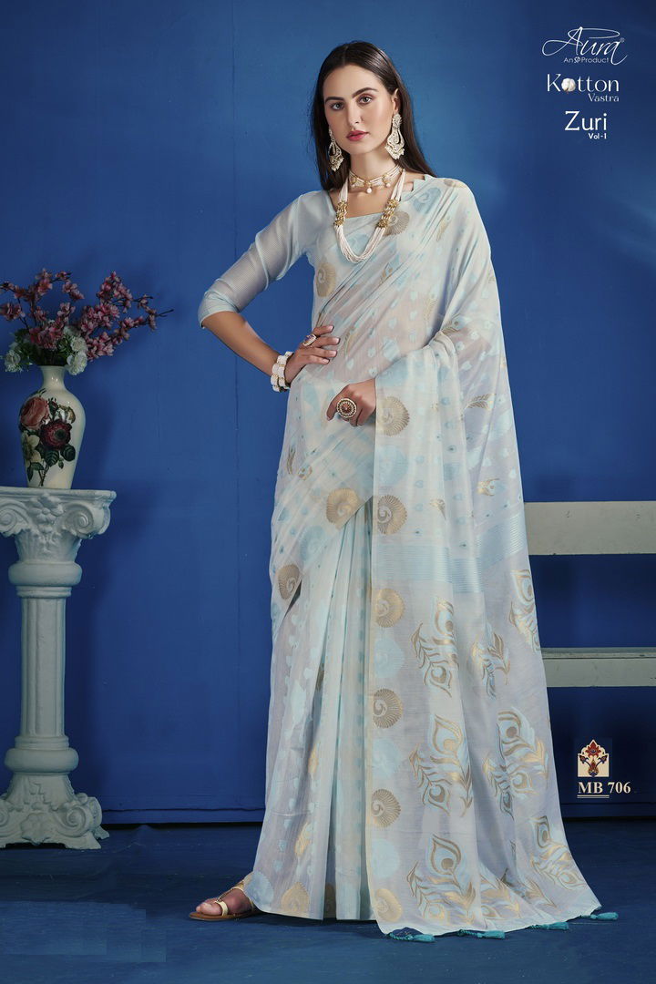 Aura Zuri Vol 1 Fancy Designer Wholesale Party Wear Sarees
